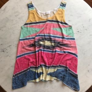 Multi-Color Aztec Knit Tank